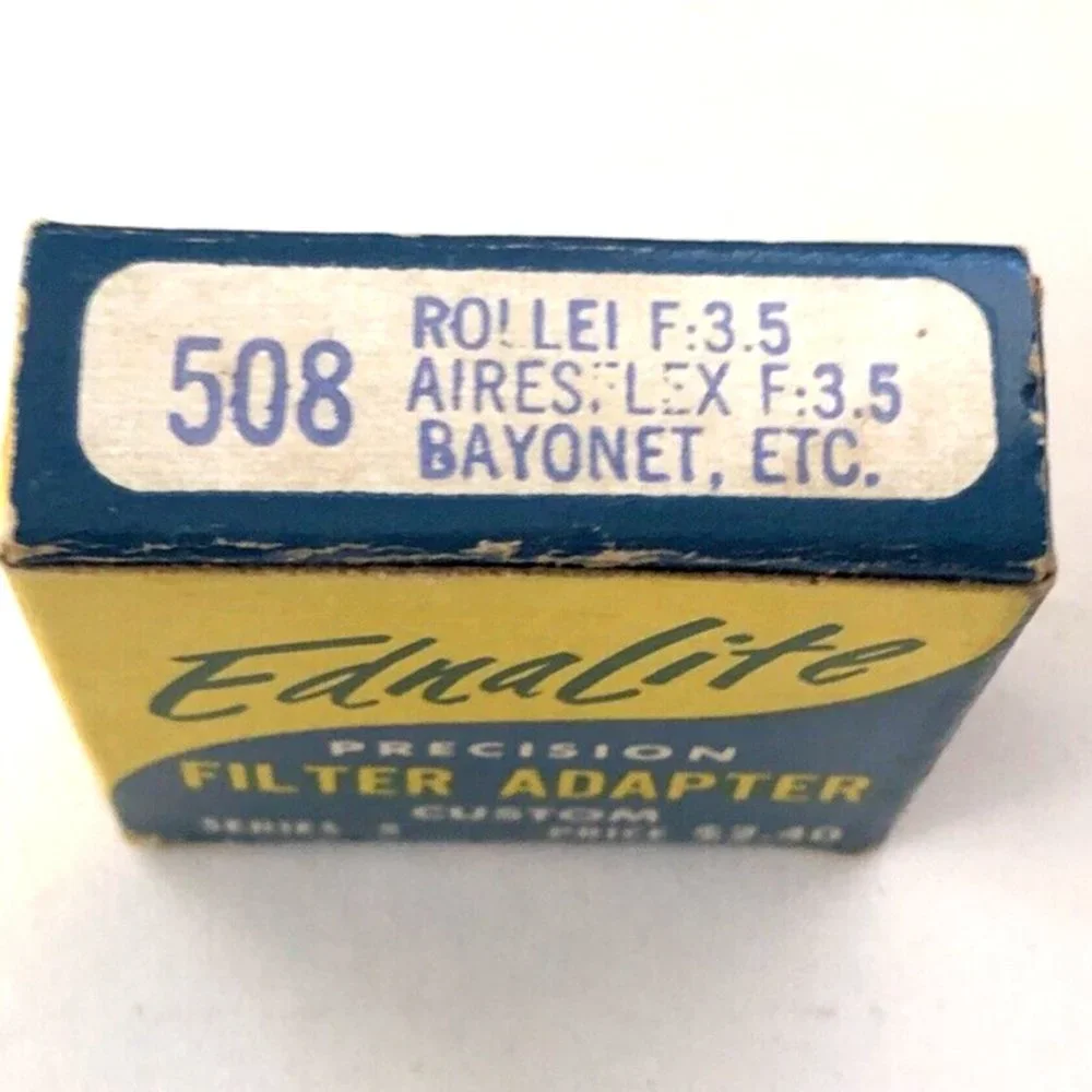 Vintage EdnaLite Duraklad Coated Portrait +1 Lens w/ 508 Filter Adapter Bayonet